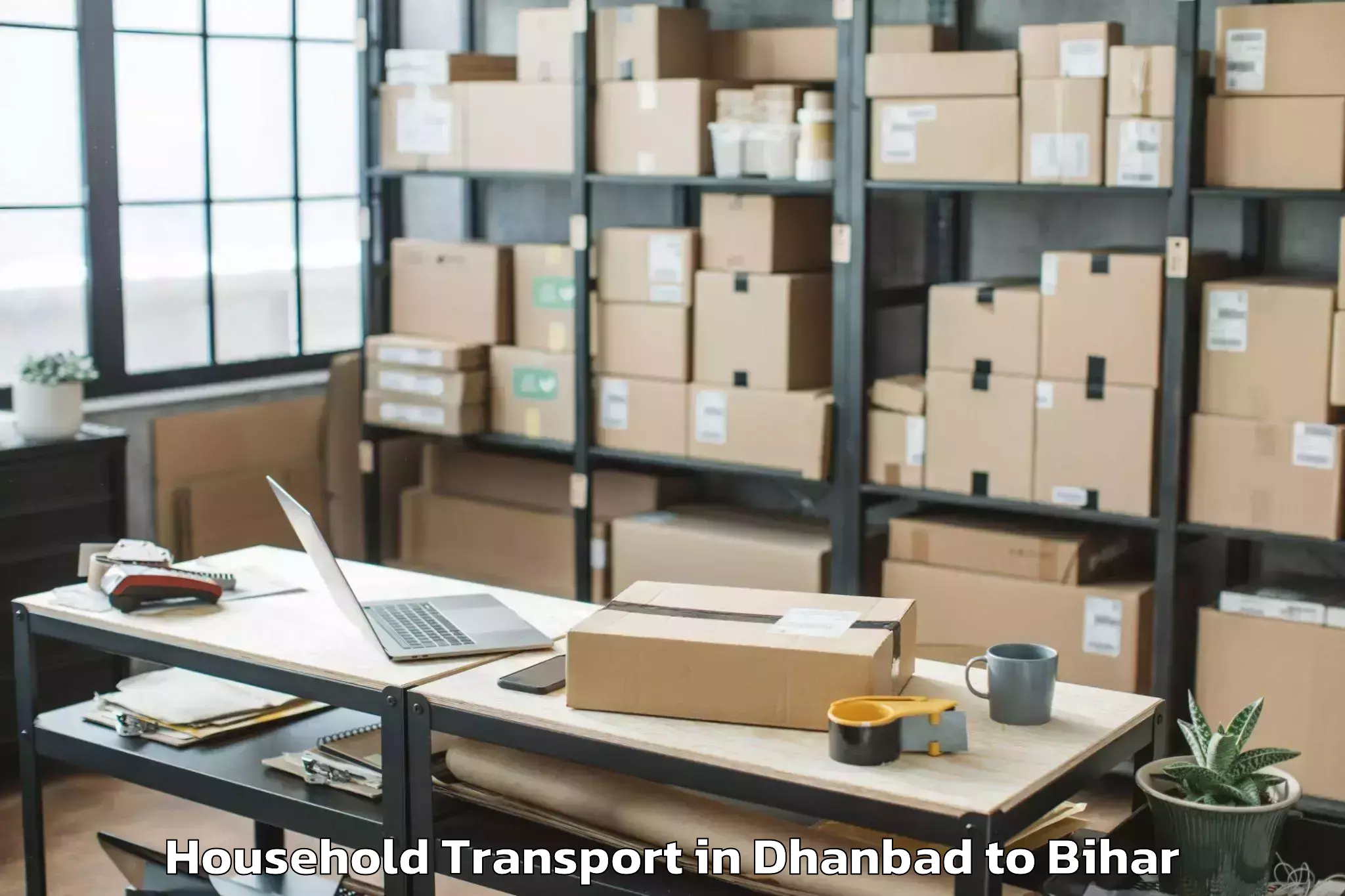 Book Dhanbad to Pakribarawan Household Transport Online